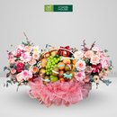 Giỏ Quà Trái Cây nhập khẩu cao cấp trang trí hoa tươi đẹp mắt Dành Cho Chị Em - Trao Sự Quan Tâm, Gửi Lời Chúc Ngọt Ngào