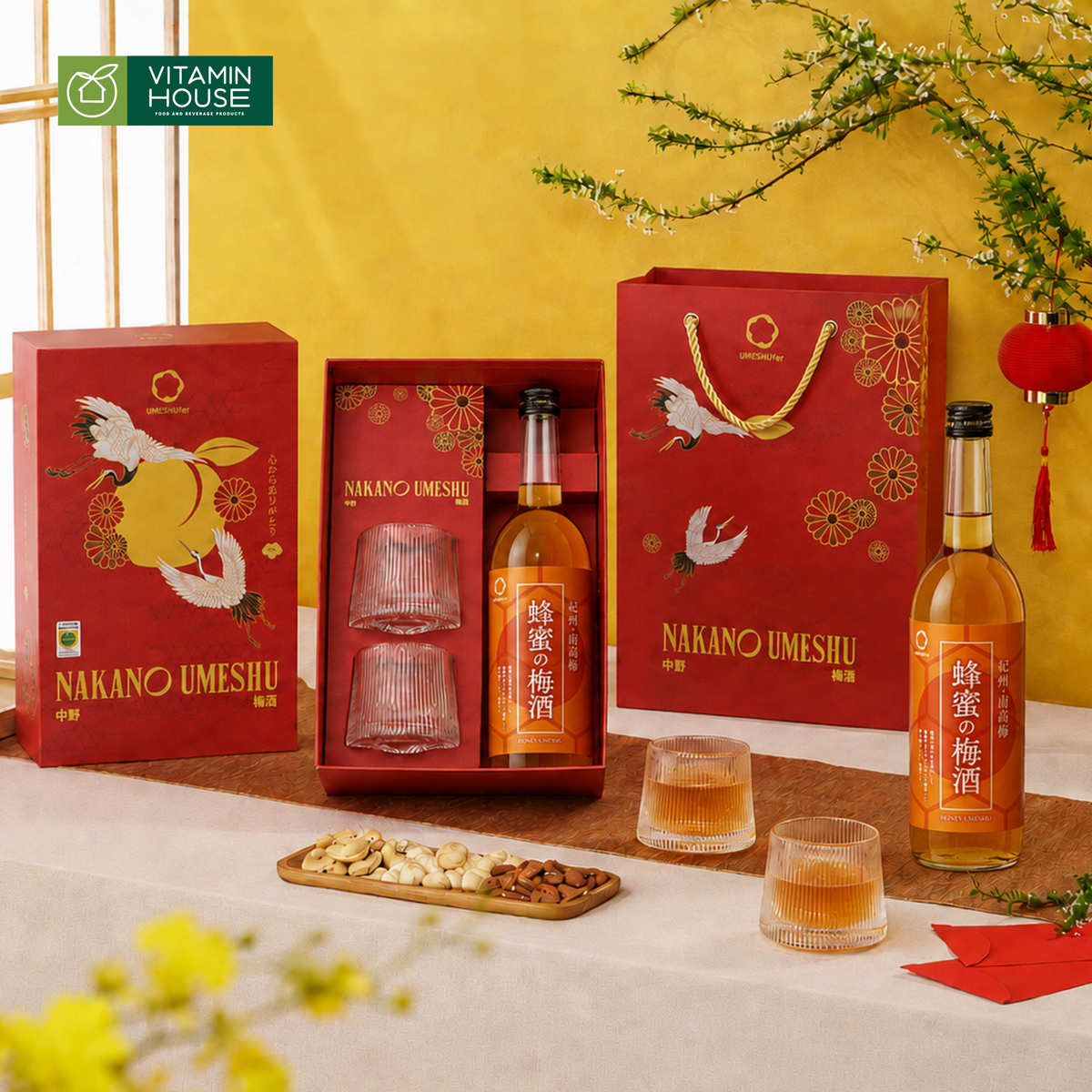 Set Rượu Mơ Nakano 2