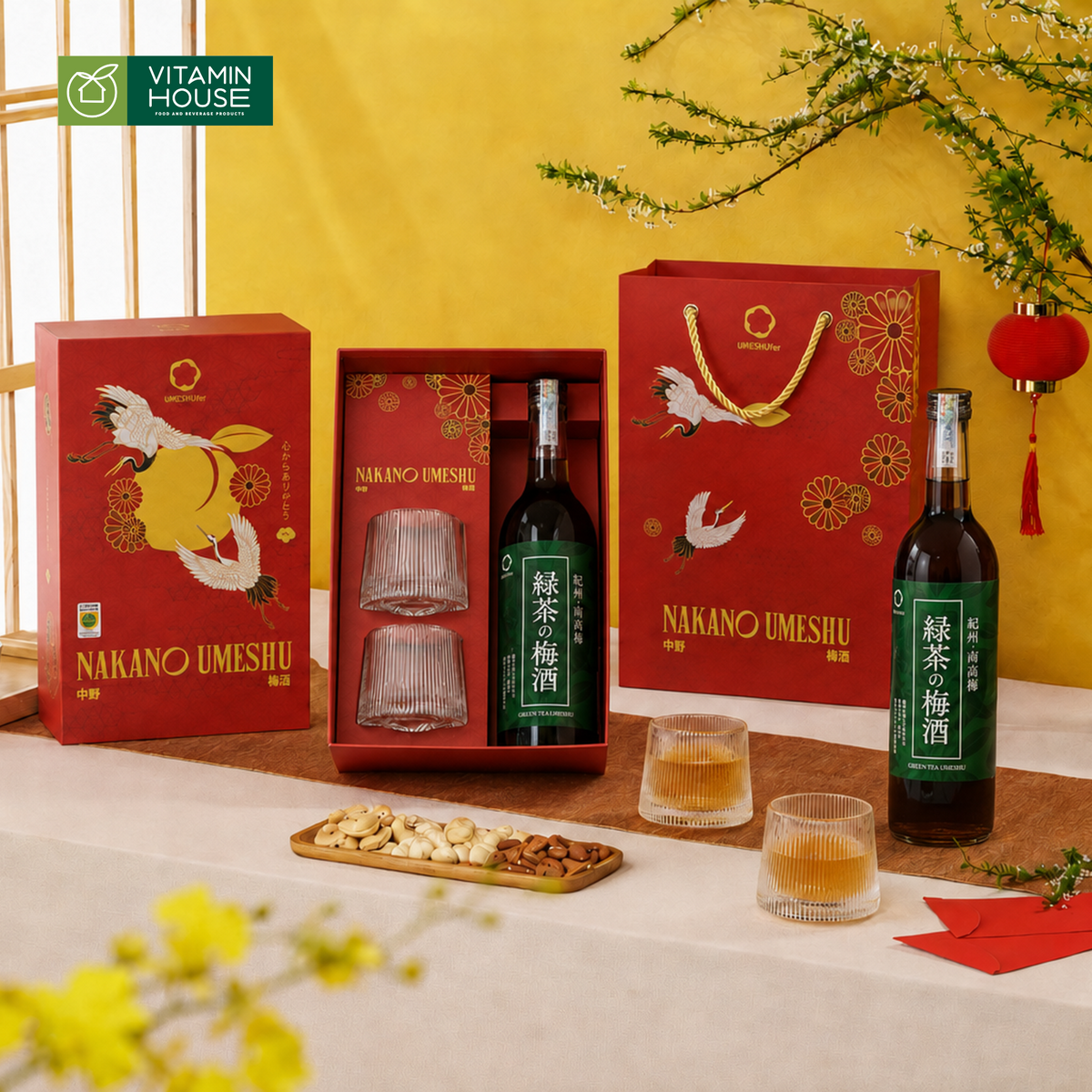 Set Rượu Mơ Nakano 3