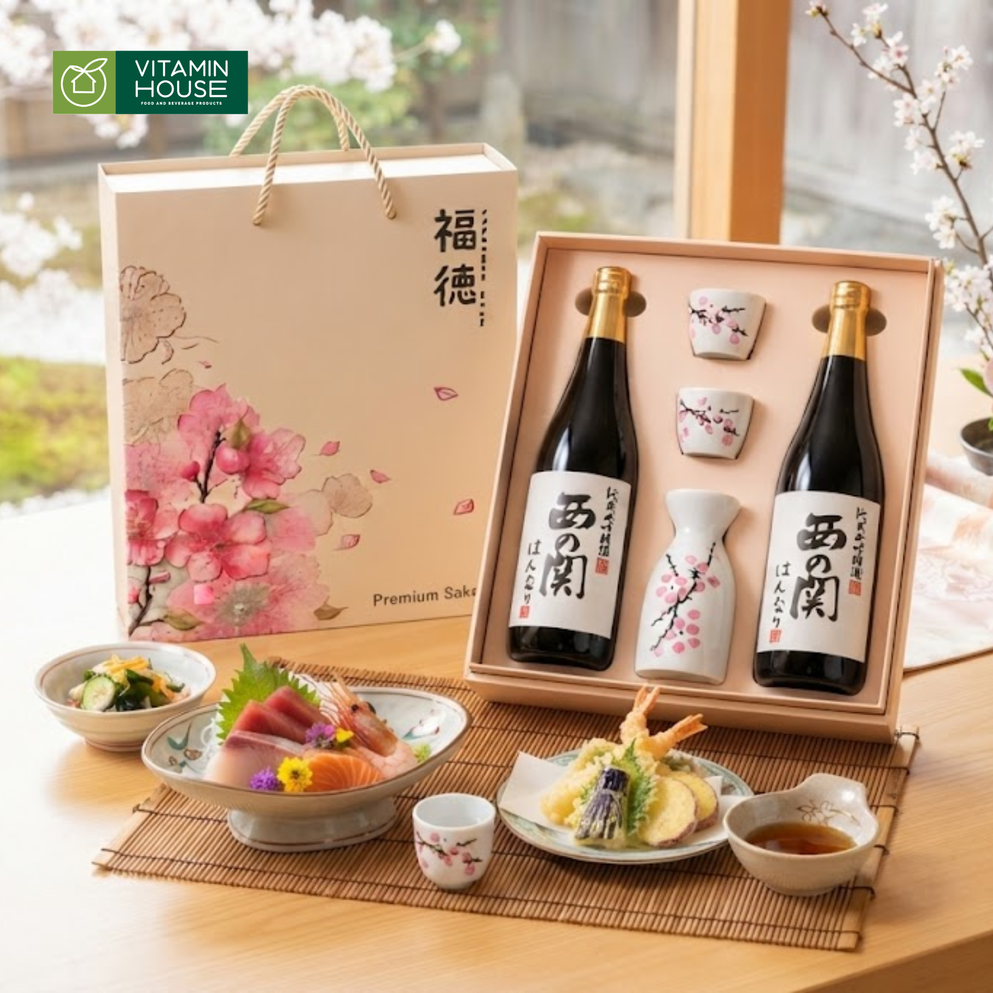 Set Rượu Sake Phú Hoa Niên 1