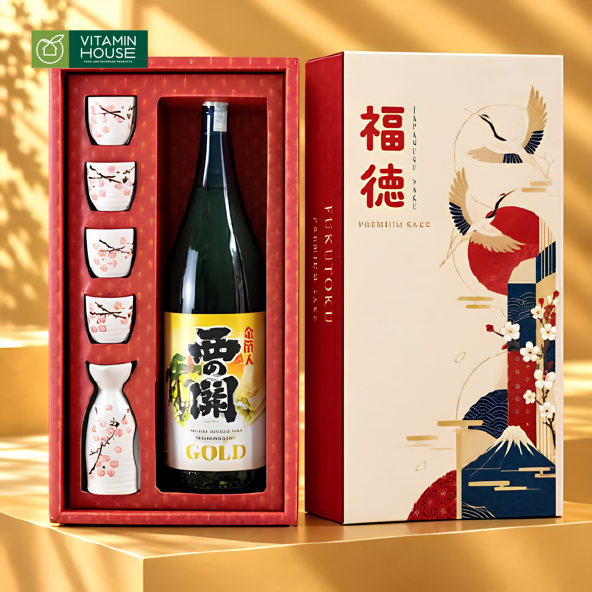 Set Rượu Sake Premium 2