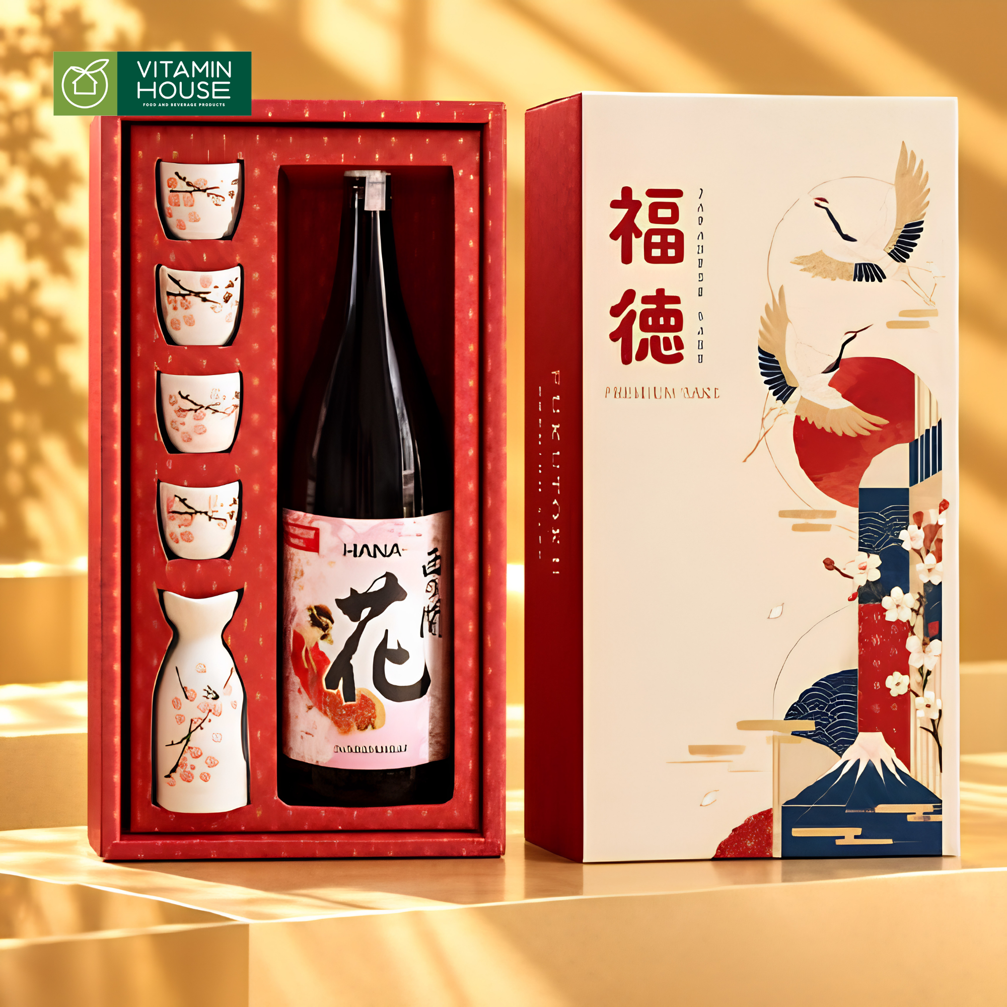 Set Rượu Sake Premium 3