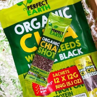 Hạt Chia Organic Perfect Earth Thái Gói 12 Thanh*12g