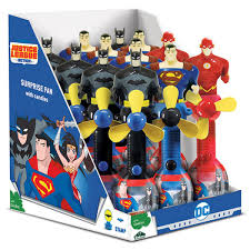 Kẹo Đồ Chơi Quạt & Con Dấu DC Super Friends