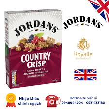 Ngũ Cốc Nho Khô Country Crisp Jordans Anh Hộp 500g