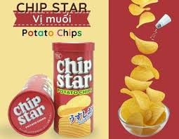 Snack Khoai Tây Vị Muối Chip Star Nhật Hộp 45g