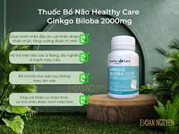 Thuốc bổ não Healthy Care Ginkgo Biloba Úc 100v