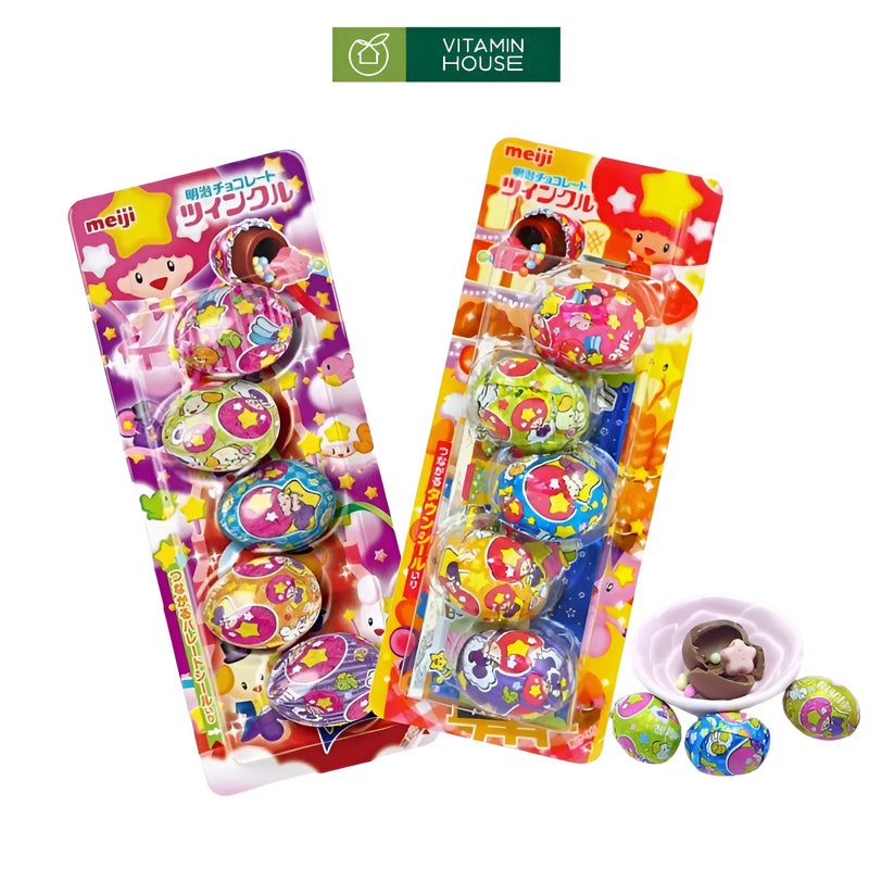 Vỉ Kẹo Trứng Mini Meiji Nhật Bản (5 Trứng)