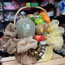Giỏ Quà Trái Cây Dưa Lưới, Táo, Kiwi Đi Đám Giỗ