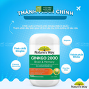 Viên Uống Bổ Não Nature's Way Ginko 2000mg Hộp 120V