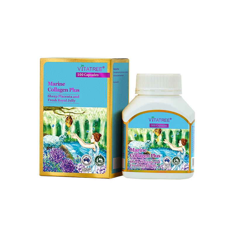 Viên Uống Marine Collagen Plus Vitatree Úc Hộp 100 Viên