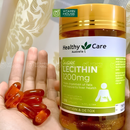 Viên Uống Tinh Chất Mầm Đậu Nành HealthyCare Lecithin 1200mg Úc Hộp 100 Viên