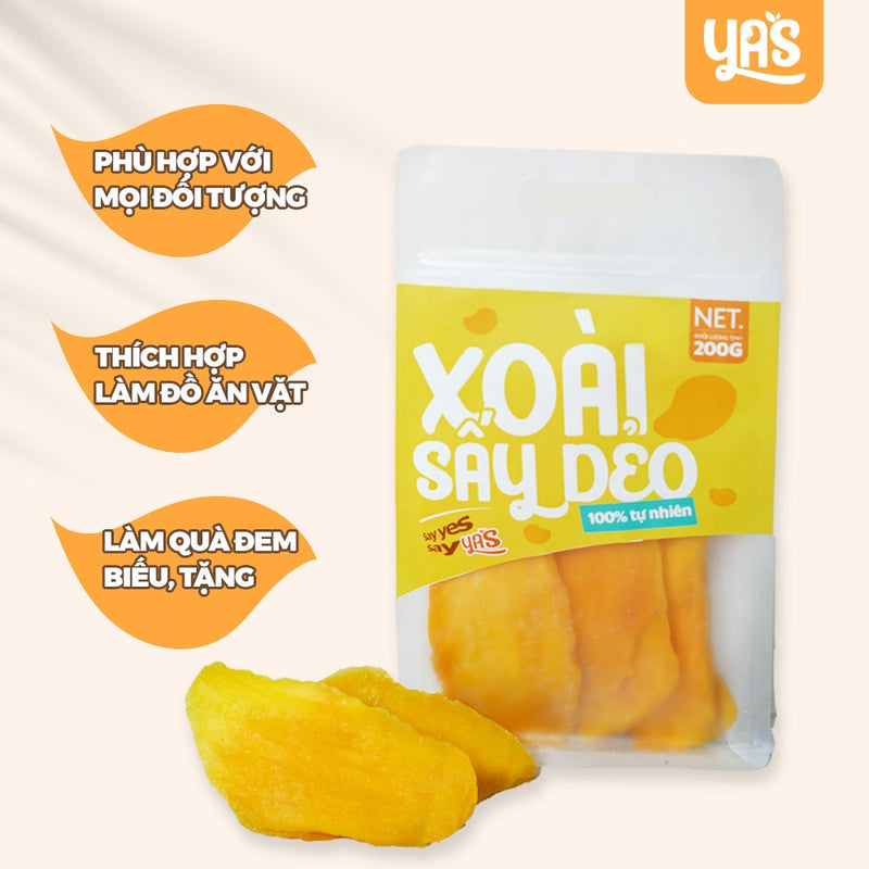 Xoài Sấy Dẻo Yas Hộp 200g