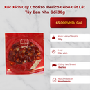 Xúc Xích Cay Chorizo Iberico Cebo Cắt Lát TBN Gói 30g