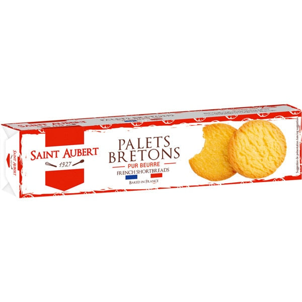 Bánh Quy Tròn Palets Pretons Saint Aubert Pháp Hộp 125g