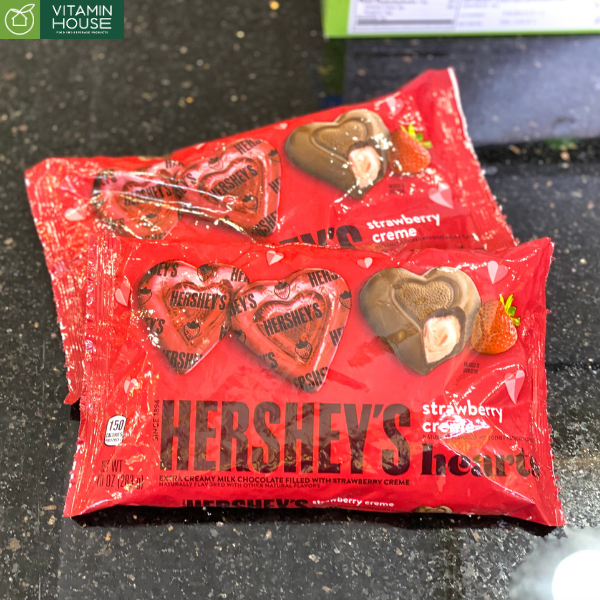 Socola Hersheys Hearts Nhân Kem Dâu