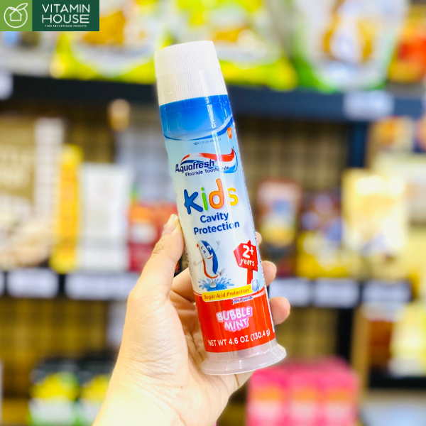 Kem Đánh Răng Cho Bé Aquafresh Kids 2+ Mỹ 130.4g