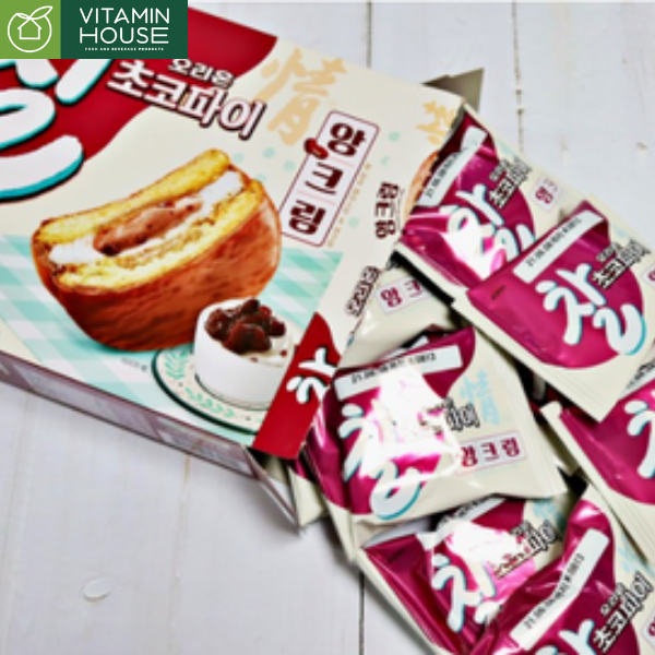 Bánh chocopie kem đậu đỏ Orion HQ 336g