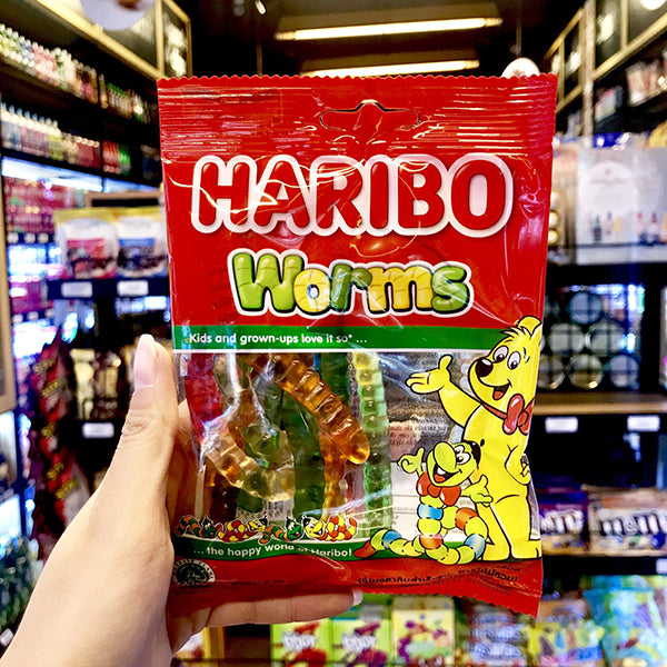 Kẹo Dẻo Worms Haribo Đức Gói 80g