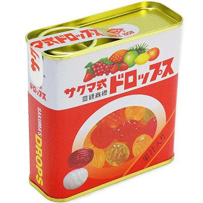 Hộp Thiếc Đỏ Kẹo Trái Cây Sakuma Nhật 115G