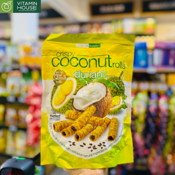 Bánh Cuộn Crispy Coconut Durian Úc 285g