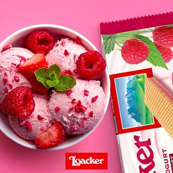 Bánh xốp Loacker Raspberry Yoghurt