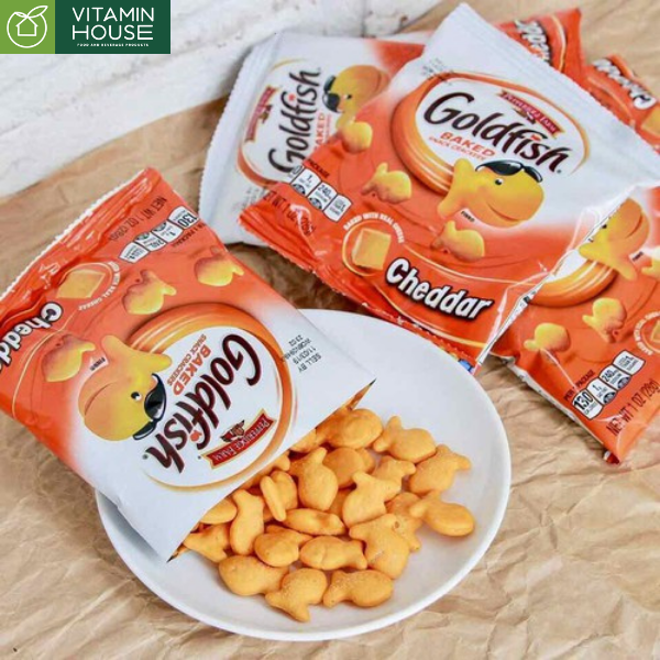 Bánh Cá Goldfish Xtra Cheddar Mỹ