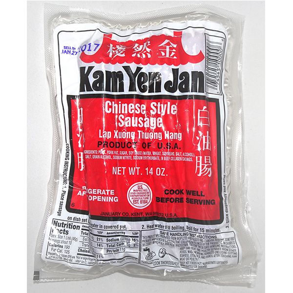 Lạp xưởng thượng hạng Kam Yen Jan Chinese Style Sausage của Mỹ