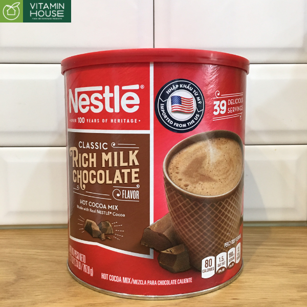 Bột Cacao Hòa Tan Rich Milk Chocolate Nestlé 787.8g