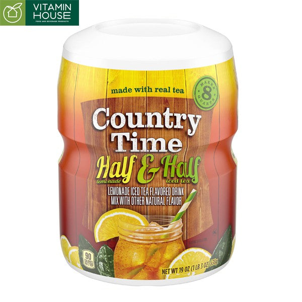 Bột pha Country Time Half & Half Lemonade Ice tea 538g