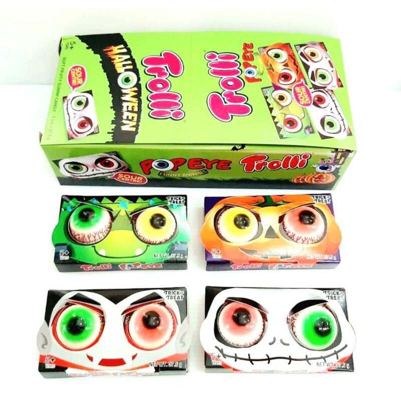 Kẹo Con Mắt Đôi Trolli Pop Eye 37.6g Hộp 2 Cái