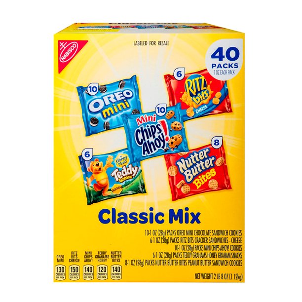 Thùng Bánh Nabisco Cookie Cracker Classic Mix 40Pcs