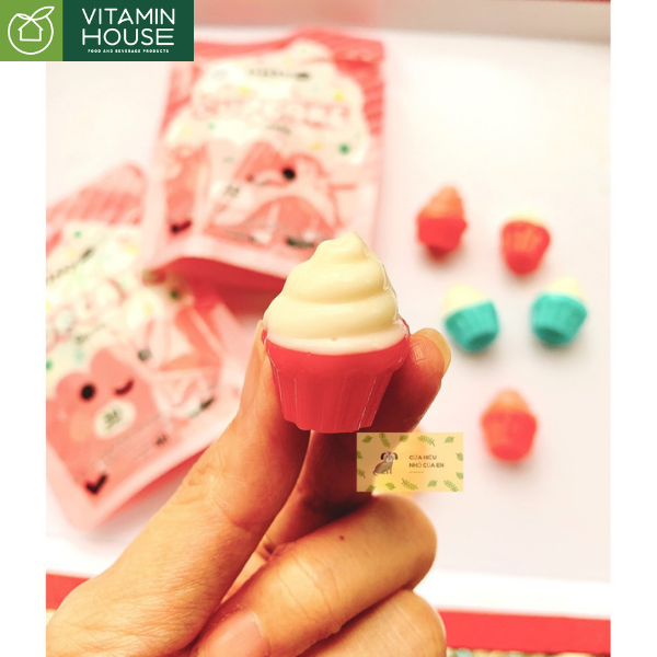 Kẹo dẻo hình bánh Cupcake Playmore 48g