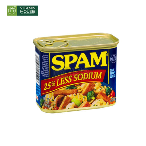 Thịt Hộp Spam 25% Less Sodium Mỹ 340g (ít mặn)