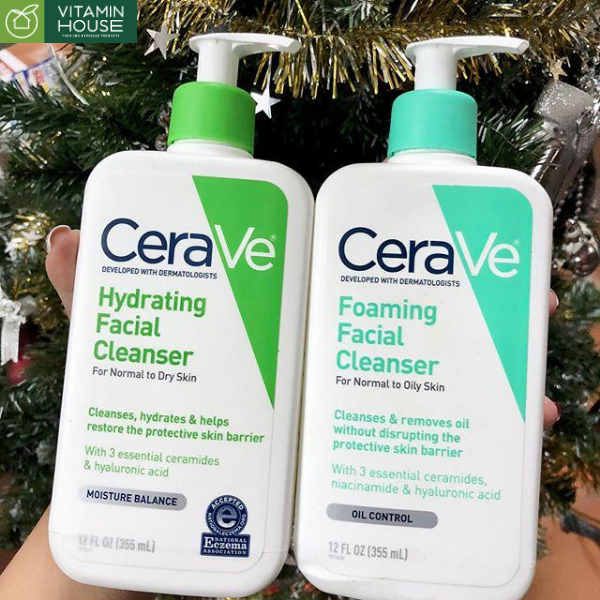 Sữa rửa mặt Cerave Hydrating Facial Cleanser 355ml dành cho da khô