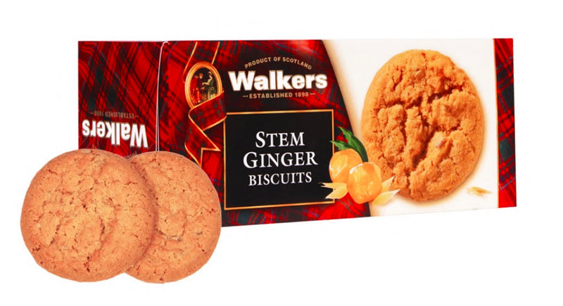 Bánh Quy Bơ Vị Gừng Walkers Stem Ginger Anh Hộp 150g