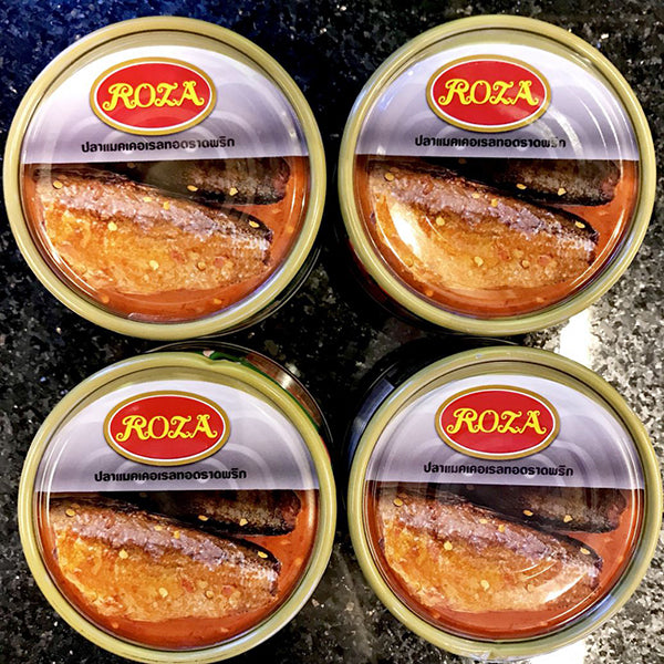 Hộp Cá Thu Chiên Sốt Chua Cay Roza 140g Thái Lan