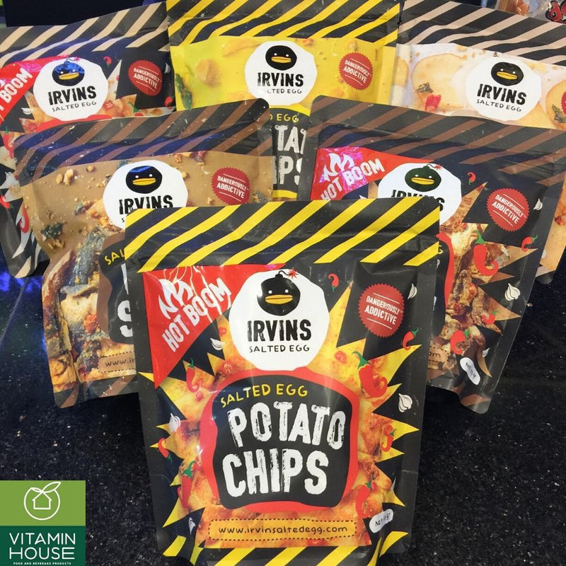 Snack IRVINS Salted Egg Potato Hot Bomb 105g