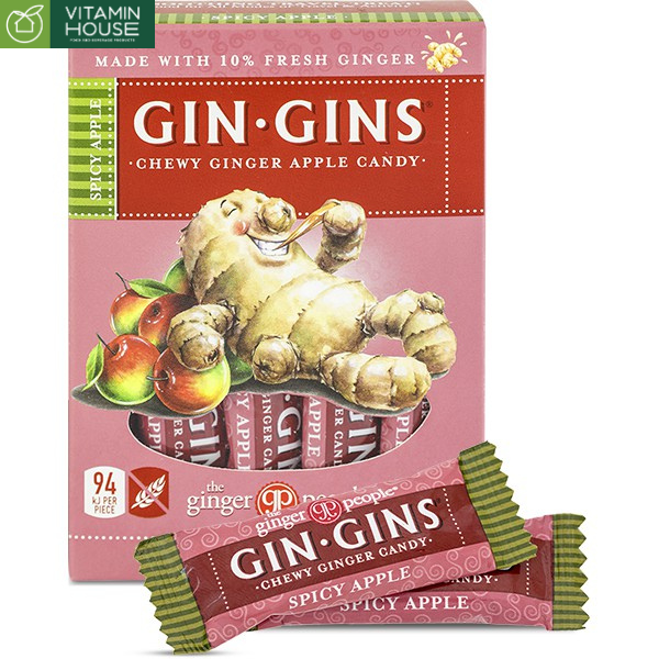 Kẹo Gừng Mềm Vị Táo Gin Gins Hộp 84g