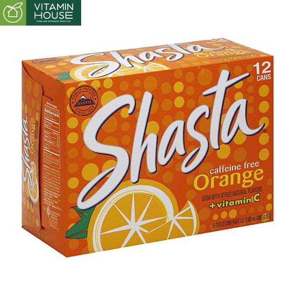 Nước Ngọt Shasta Vị Cam 355ml
