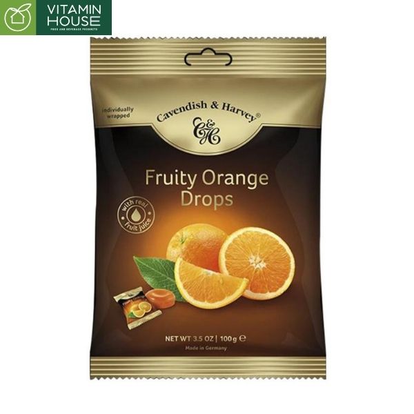 Kẹo Đức 100g - Fruity Orange Drops