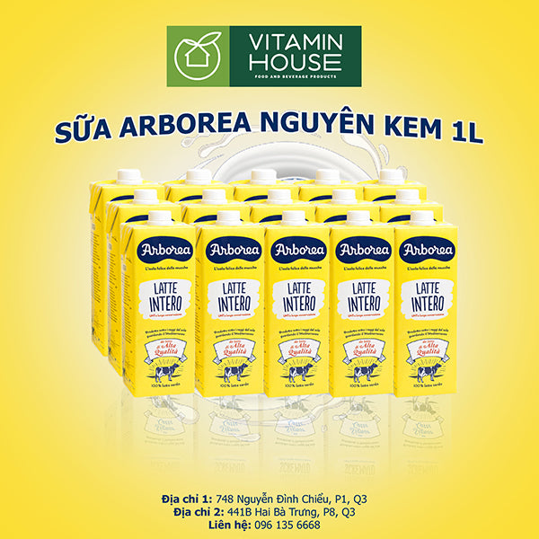 Sữa Tươi Arborea Nguyên Kem 1000ml