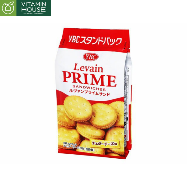 Bánh Quy Ít Ngọt Nhân Kem Phô Mai YBC Prime Nhật Gói 18 Cái