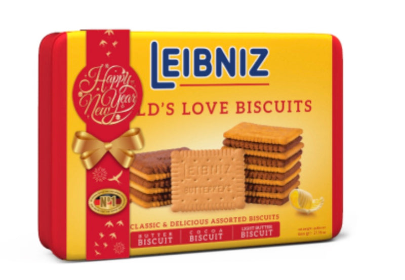 Hộp Bánh Leibniz World’S Love Biscuits 600G