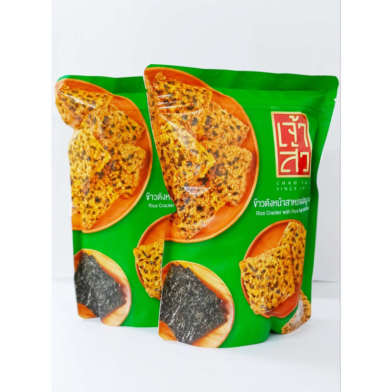 Snack Bánh Gạo Chà Bông Heo Rong Biển Chao Sua Thái Gói 90g