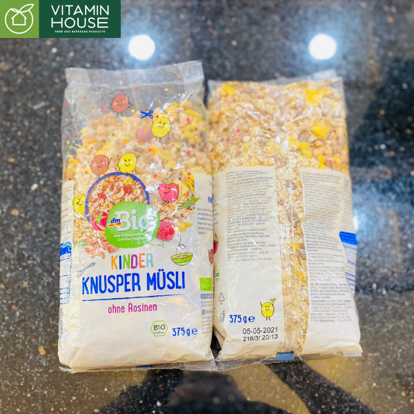Yến Mạch Mix Trái Cây Cho Bé dm Bio Đức 375g