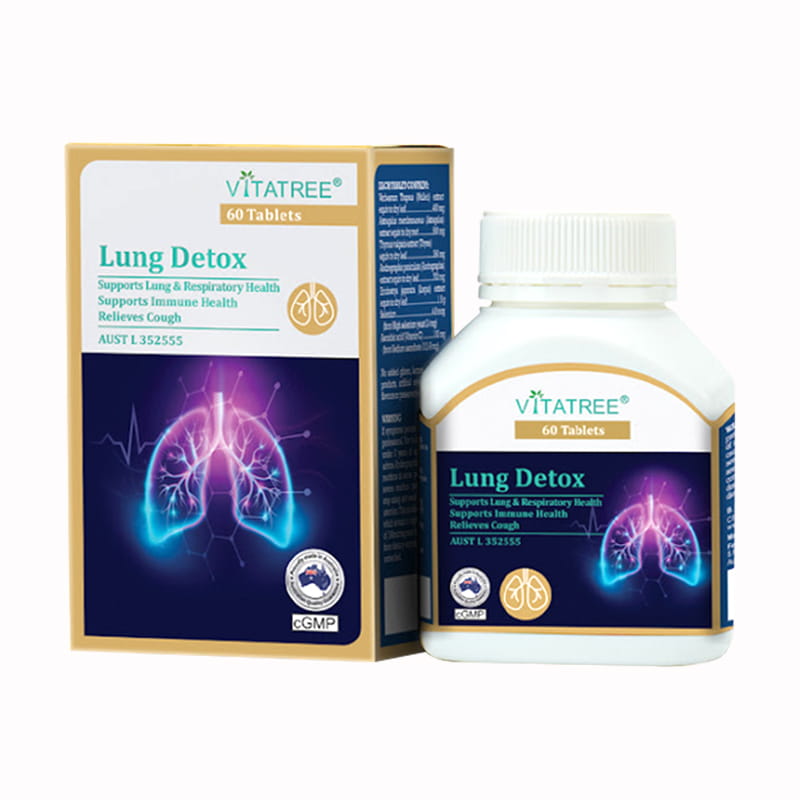 Viên Uống Thanh Lọc Phổi Lung Detox Vitatree Úc 60v