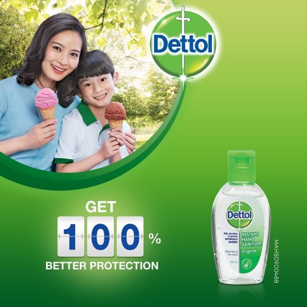 Gel rửa tay khô Dettol 50ml - Original
