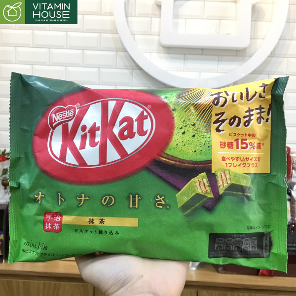 Kitkat Mini Trà Xanh Nestlé 130g (xanh)