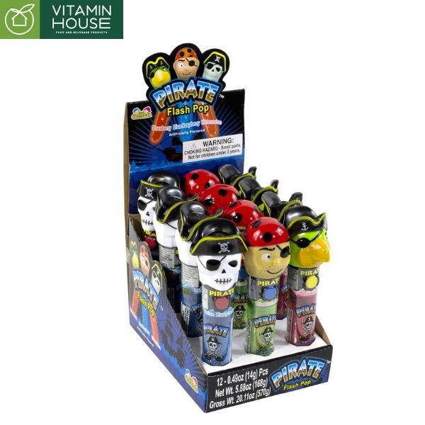 Kẹo Mút Có Đèn Kidsmania Pirate